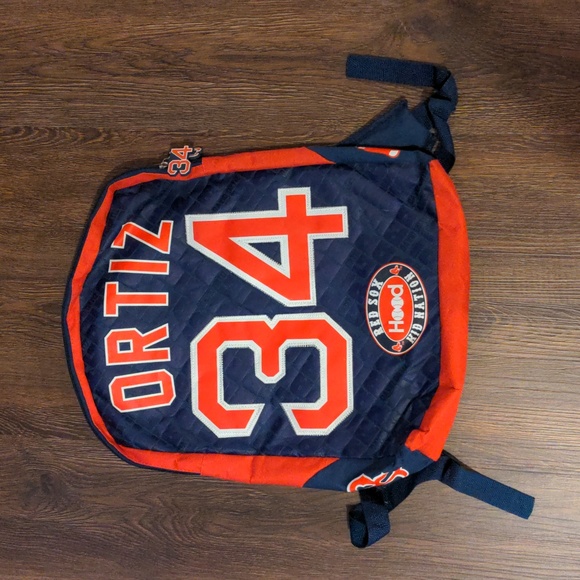 Boston Red Sox David Ortiz Hood Kid Nation Promotional one Pouch Backpack - Picture 1 of 6